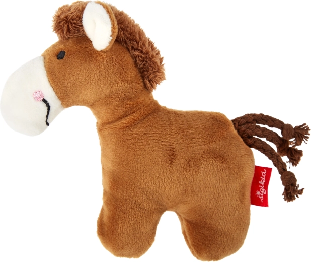 Sigikid premier cheval en peluche avec hochet