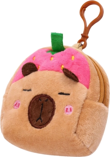 Adorable design de capybara avec fraise