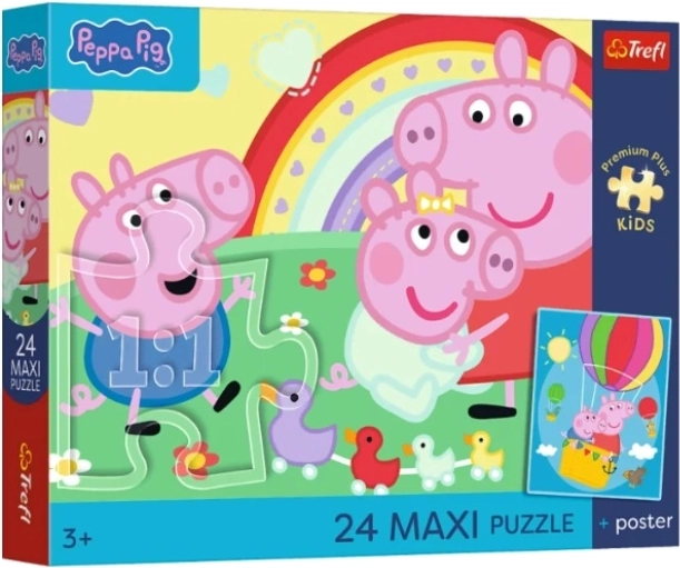 Puzzle pour enfants Maxi PremPlus Kids « Świnkowe dni » - 1 pièce