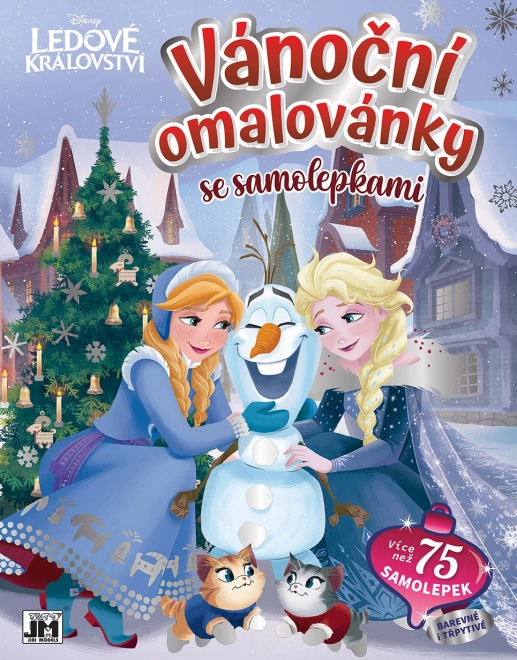 Coloriage de Noël avec autocollants FROZEN – La Reine des neiges