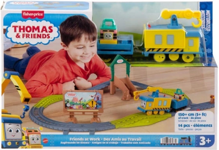 Coffret avec locomotive à piles Thomas et ses Amis : Amis au travail