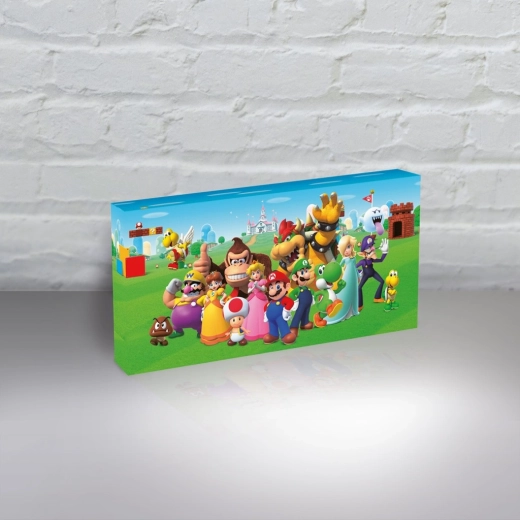 Tableau mural lumineux SUPER MARIO – décoration sous licence avec rétroéclairage