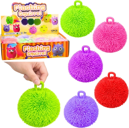Balle sensorielle antistress avec LED, assortiment de couleurs