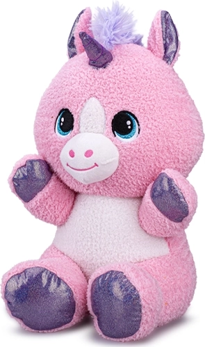 Peluche licorne assise 16,5 cm