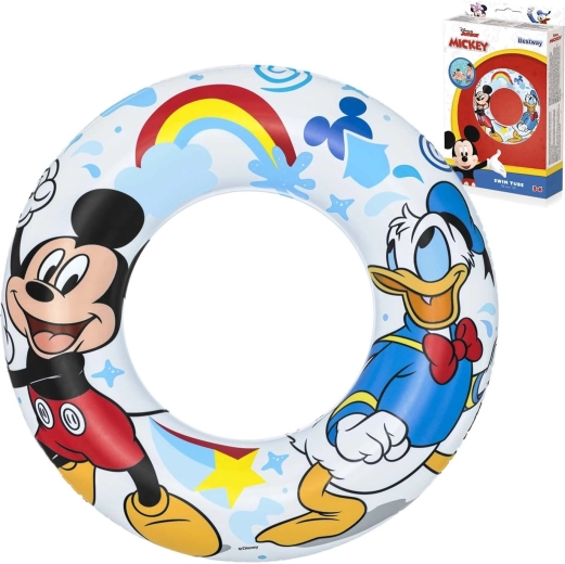 Bouée gonflable de natation Mickey & Friends, diamètre 56 cm