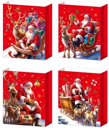 Sac cadeau festif taille M