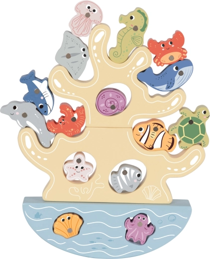 Jeu d’équilibre avec des animaux marins