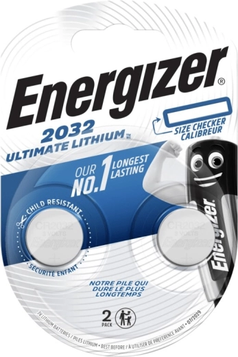 Energizer Ultimate Lithium CR2032 piles bouton 2 pcs