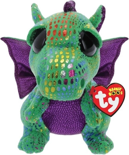 Peluche TY dragon vert Cinder 42 cm