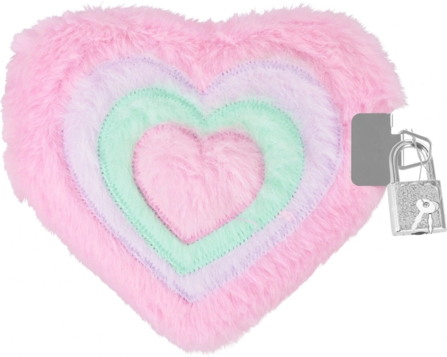 Couverture en peluche et design en forme de cœur