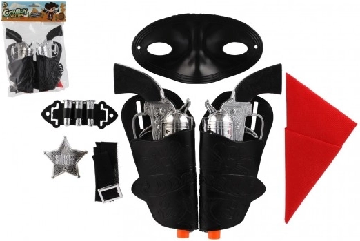 Kit de cow-boy pour enfants – 2 pistolets avec étuis et accessoires (19 cm)