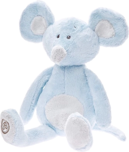 Souris en peluche Lena bleue 20 cm