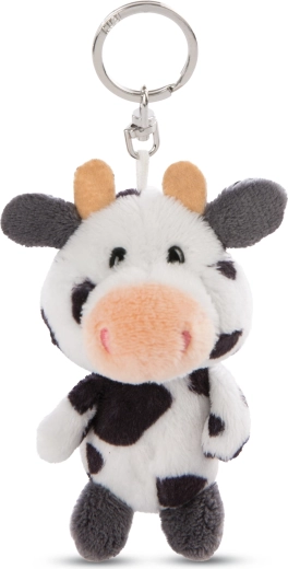 Porte-clés peluche vache NICI Cowluna 10 cm – série Green