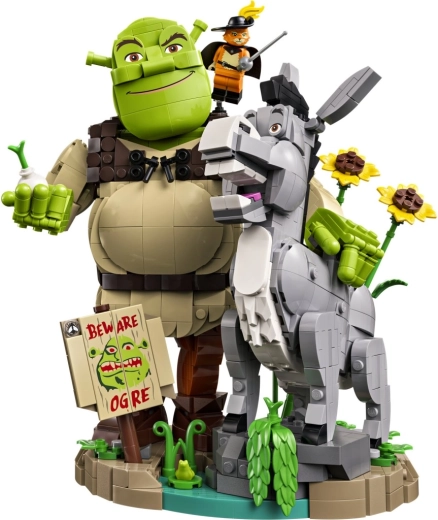Trio emblématique de personnages du film Shrek