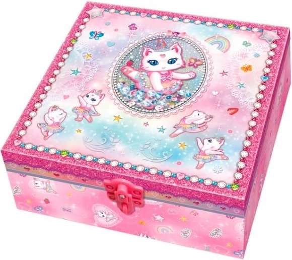 Pecoware Ensemble de boîtes avec étagères - Ballerine chat
