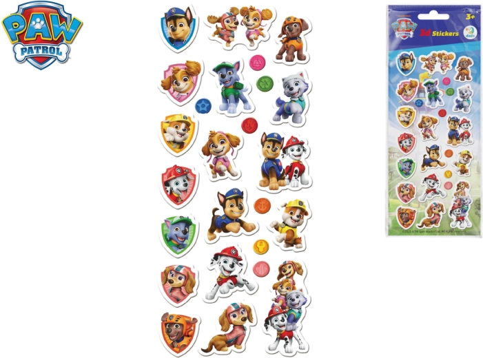 Ensemble d’autocollants 3D Paw Patrol