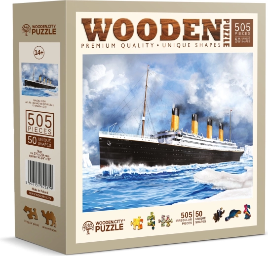 Puzzle en bois Titanic 505 pièces WOODEN CITY