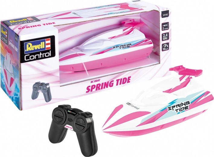 Bateau RC de course Spring Tide - rose