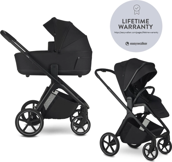 Poussette combinée Easywalker Zoey Pure Black