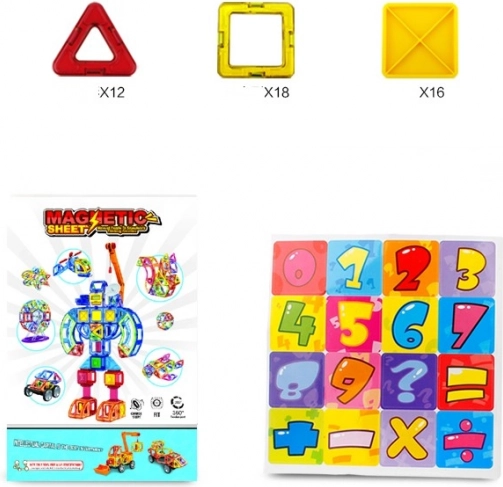 Jeu de construction magnétique pour enfants 46 pcs