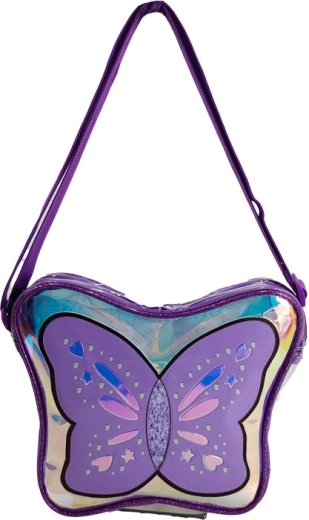 Sac bandoulière pour enfant avec motif papillons 24 cm