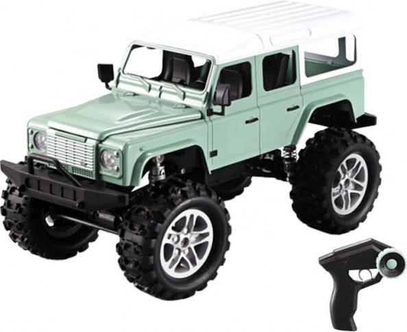 Voiture télécommandée 1:14 verte Land Rover Defender de Double Eagle