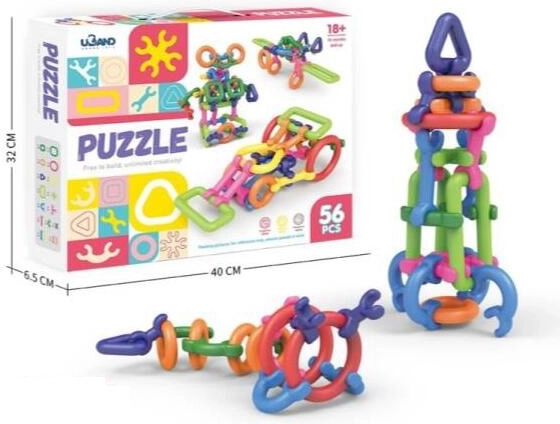 Jeu de construction – blocs (56 pièces)