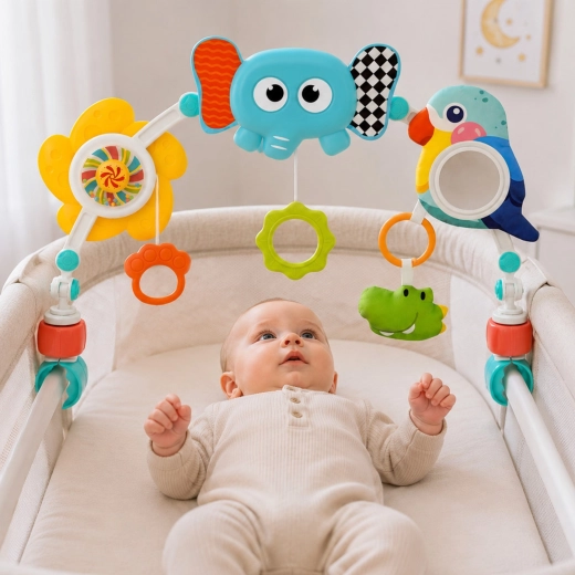 Fixation universelle pour lit et poussette