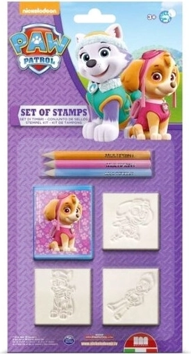 Multiprint Pat' Patrouille tampons pour filles – set de 3 pcs