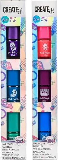 Create It! vernis à ongles – coffret de 3 teintes à effet holographique