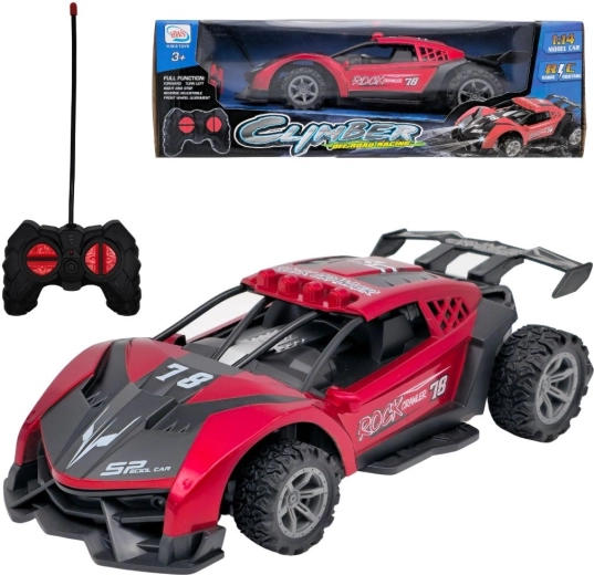 Voiture de course radiocommandée rouge
