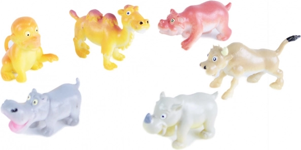 Jeu d'animaux sauvages joyeux ensemble de 6 pièces