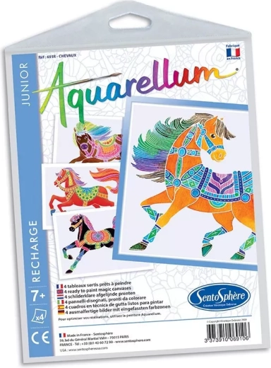 Sentosphere – lot d’images pour aquarelle junior chevaux