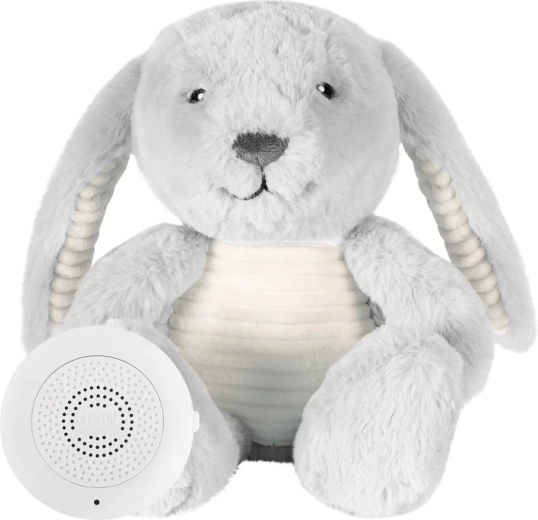Lapin en peluche Flow avec battements de cœur Milo grey - 1 pièce