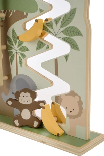 Conception robuste en bois avec motif jungle
