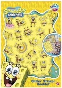 Cahier de stickers SpongeBob – autocollants pailletés (8 planches)