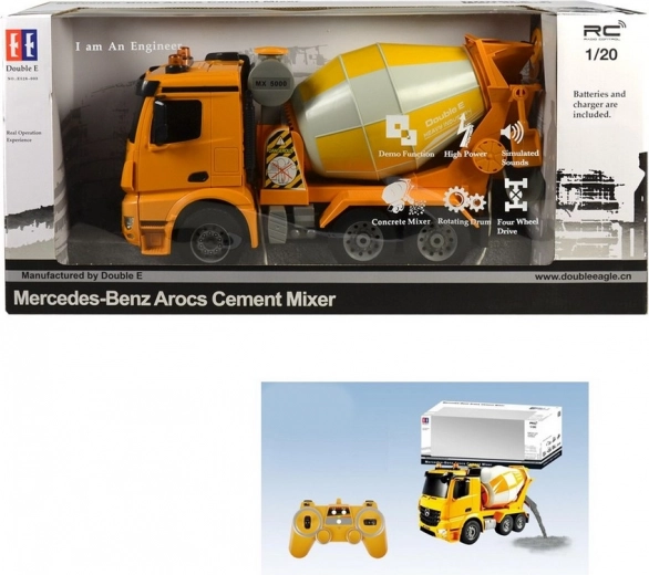 Camion de chantier radiocommandé MaDe 38 cm orange