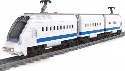 Jeu de construction BLOX Train à grande vitesse à piles avec rails