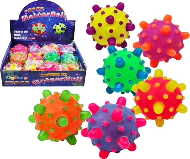 Balle antistress compressible Météorite 7,2 cm