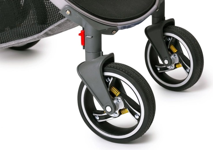 Roues suspendues sans risque de crevaison