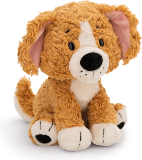 Chien brun en peluche NICI assis Green 20 cm
