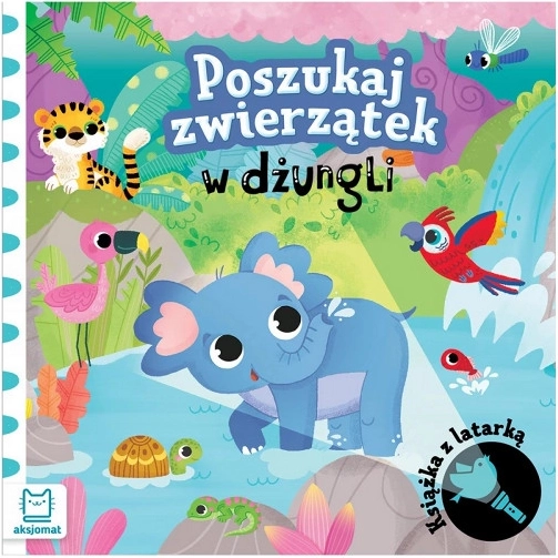 Cherche les animaux de la jungle – livre avec lampe de poche en papier
