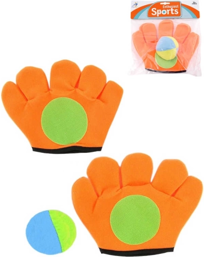 Catch ball : gants attrapeurs avec balle orange