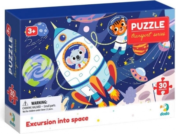 DODO puzzle Transport : excursion dans l’espace, 30 pièces