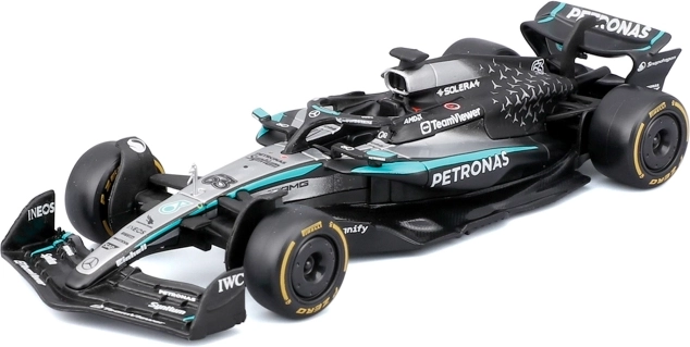 Modèle Bburago Formule 1 Mercedes-AMG Petronas W16 2025 George Russell 1:43