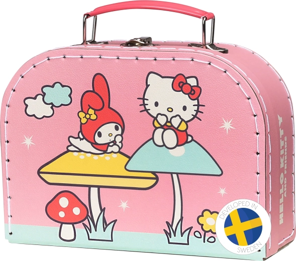Petite valisette enfant Hello Kitty pour ranger des jouets 20 cm
