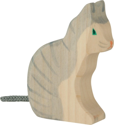 Holztiger chat assis - 1 pièce