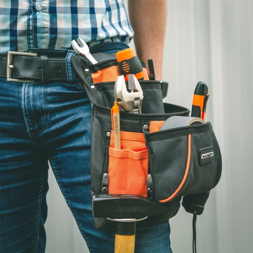 Étui à outils en polyester avec 10 poches