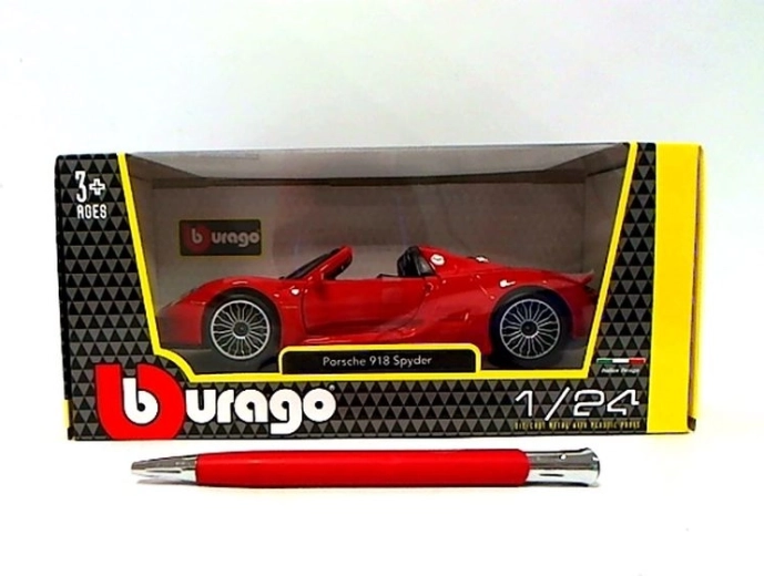 Bburago Porsche 918 Spyder rouge 1:24 - 1 pièce
