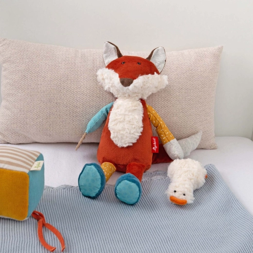 Renard en peluche tout doux adapté dès la naissance
